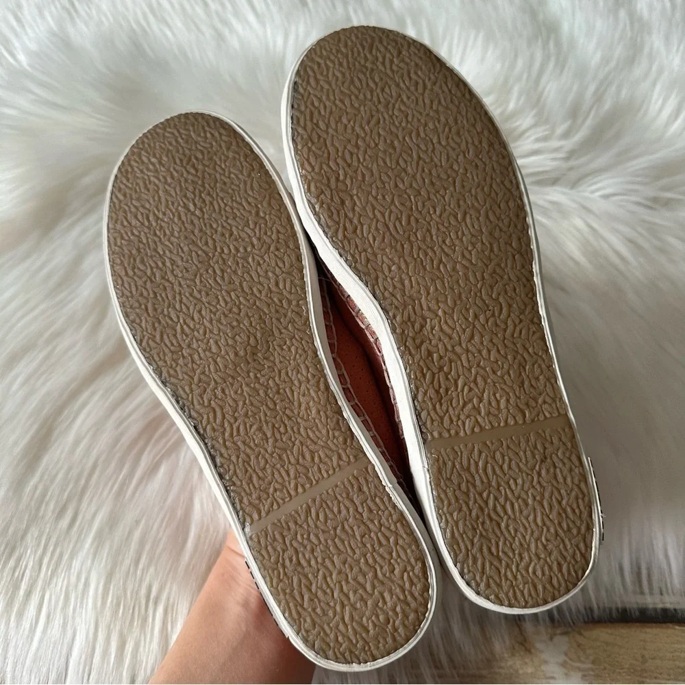 New Seavees Ocean Park Espadrilles Coral Suede Loafers Flats Shoes Sz 6.5